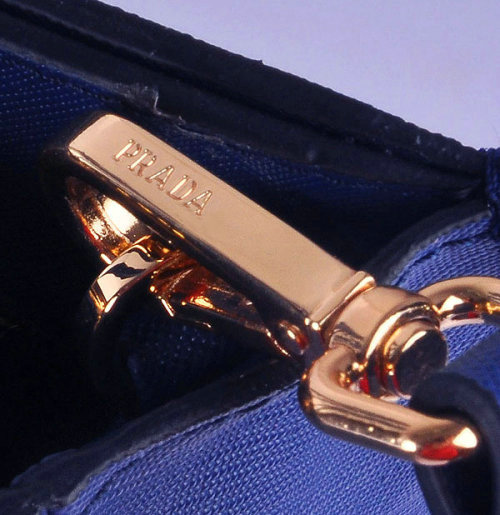 2014 Prada saffiano calf leather tote bag BN2603 blue - Click Image to Close